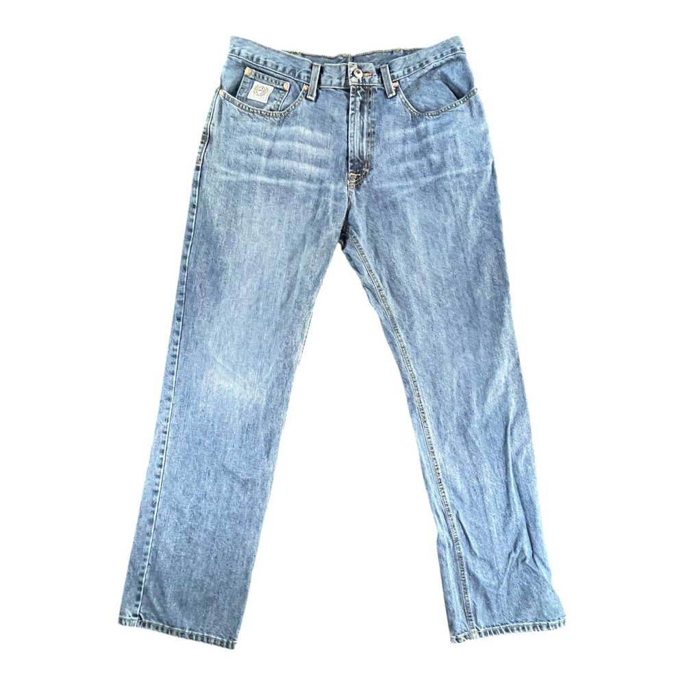 Cinch Jeans Mens 36x34 Blue Straight Leg Western Cowboy Denim MB96034001